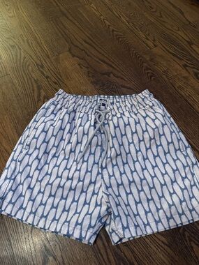 Love Brand & Co. Light Blue and Pink Printed Men’s Swim Trunks